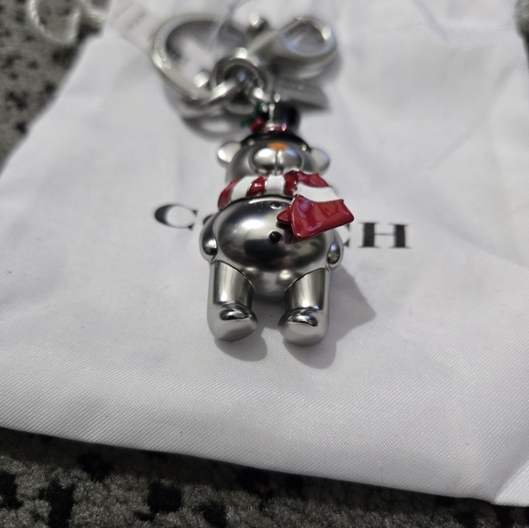 Coach snowman bear bag charm,  NWT - Picture 5 of 6